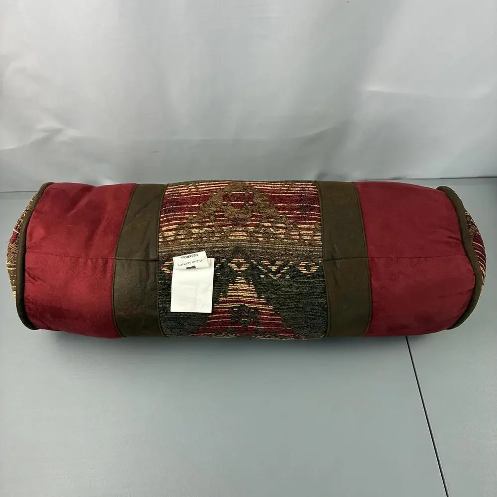 HiEnd Accents Set of Two Decorative Pillows with Southwestern Cowboy Pattern